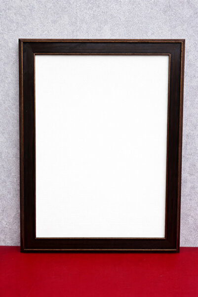 SANAT ÇERÇEVE Bal Ajans 50x70 cm Camlı Dekoratif Çerçeve – Koyu Ahşap Görünüm