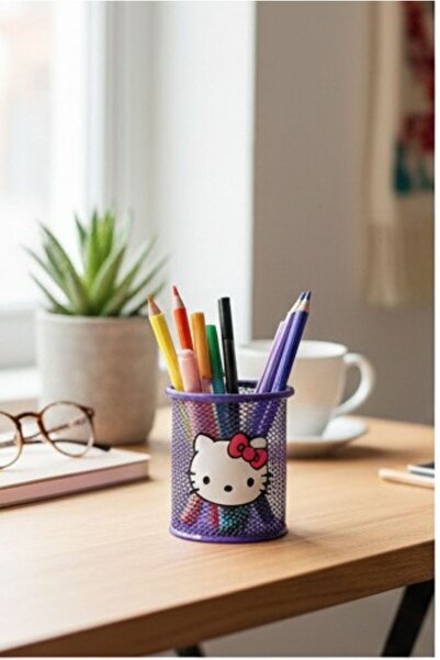 ada çanta kırtasiye Suport stilou de masă din metal, model rotund, cu design ...