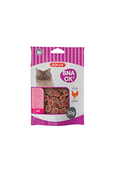 Zolux وجبة خفيفة للقطط على شكل سوشي دجاج صغير، ٥٠ غرام، عبوة من ٦ قطع