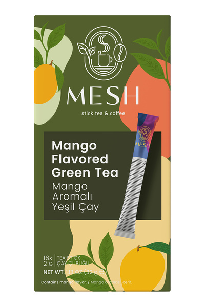 Mesh Stick Yeşil Çay Mango Bitki Ve Meyve Çayı 16'lı