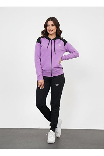 LFSPORT Hooded Lilac 2-Piece Women's Tracksuit Set
