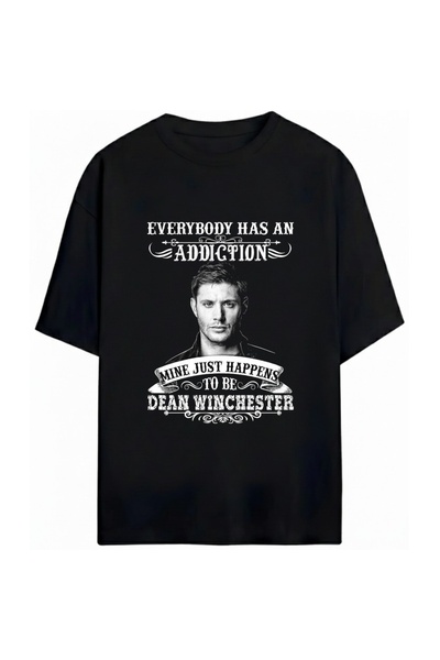 SVART WEAR Supernatural Printed Unisex Oversize 100% Cotton T-Shirt