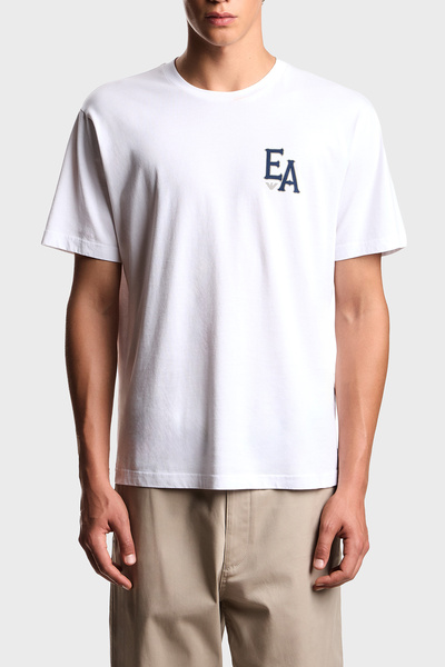 Emporio Armani 100% Cotton Regular Fit Back Printed t Shirt Men's t Shirt Em0...