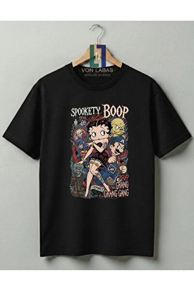Grafftee Clothing Betty Boop Designed 100% Cotton Unisex High Print Quality T...
