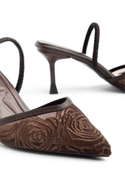 CHICELLA Sevilla Lace Detailed Women's Heeled Shoes