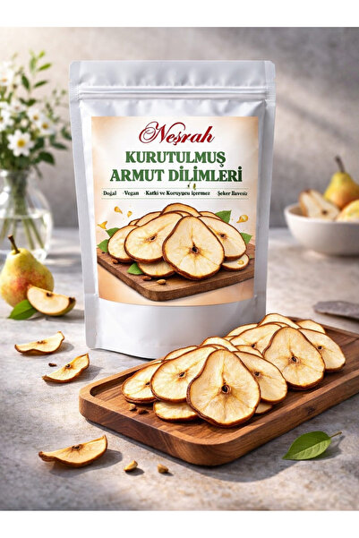 NEŞRAH Premium Quality Dried Fruit Pear Slices - Additive-Free, No Added Suga...