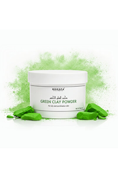 MEDSPACLINIC Green Clay Powder for Face & Body, Natural Oil Control Face Mask...