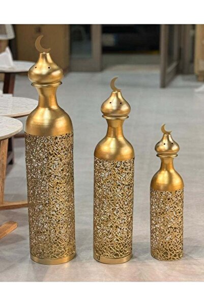 AZOZ MERCHLY Metal Decorative Vases Set of 3