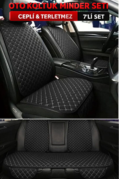 BENTOTO وسادة مقعد السيارة من قماش الريش لسيارة كيا نيرو، طقم أمامي وخلفي 7 قطع