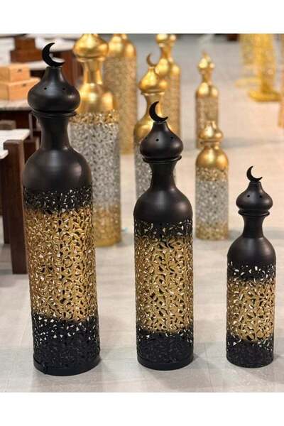 AZOZ MERCHLY Metal Decorative Vases Set of 3