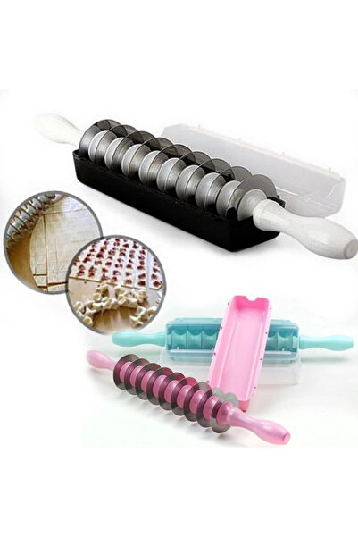 FeyzaDesign Pratik 9 Bıçaklı Mantı Kesme Merdanesi, Kolay ve Hızlı Kullanım