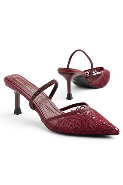 CHICELLA Sevilla Lace Detailed Women's Heeled Shoes