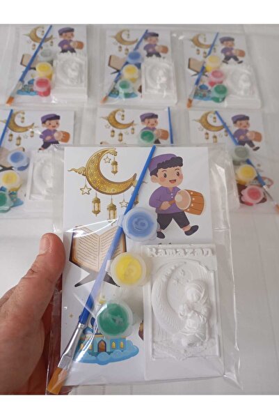 hediyelik tasarımlarr 5 Adet Ramazan Boyama Seti Çocuklar İçin | Alçı Boyama ...