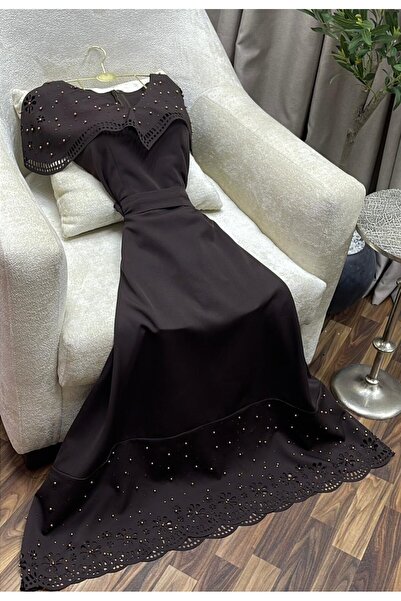 Rovanafashion black evening dress