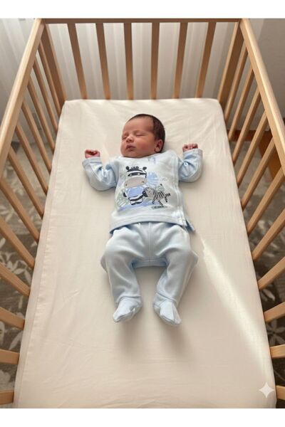 Yağmur Giyim طقم إصدار المستشفى من إلبيبك بنقشة الحمار الوحشي مصنوع من القطن ...