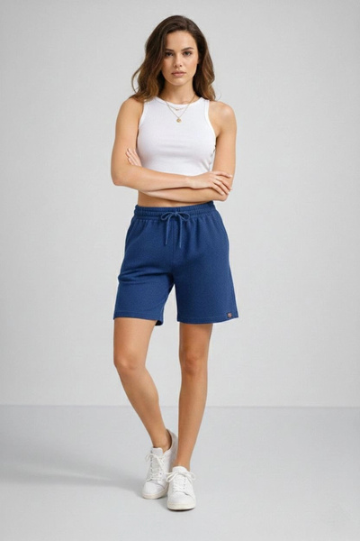 Alfanora Women's Woven Highway Shorts with Elastic Waist, Lace-Up, Pockets, R...