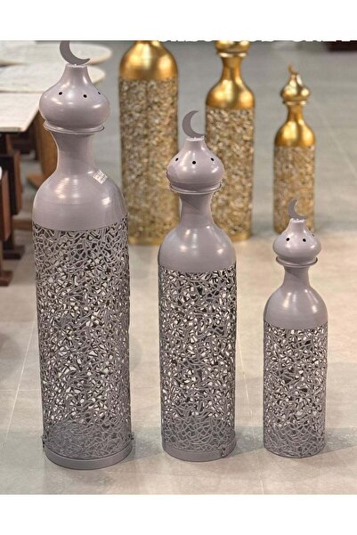 AZOZ MERCHLY Metal Decorative Vases Set of 3