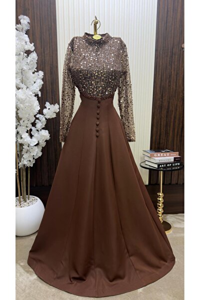 CACHE MONNEY Barbie evening dress with sequins