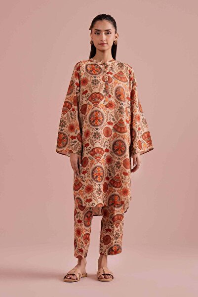 Nishat Linen 2 Piece - Printed Suit - PE 26-18