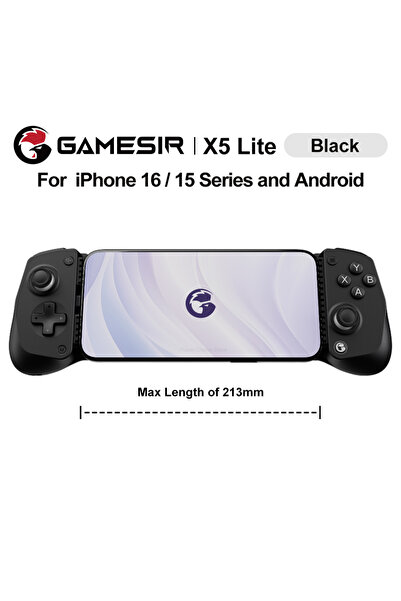Choice1 Black GameSir X5 Lite Mobile Phone Gamepads for iPhone 16 15 Series i...