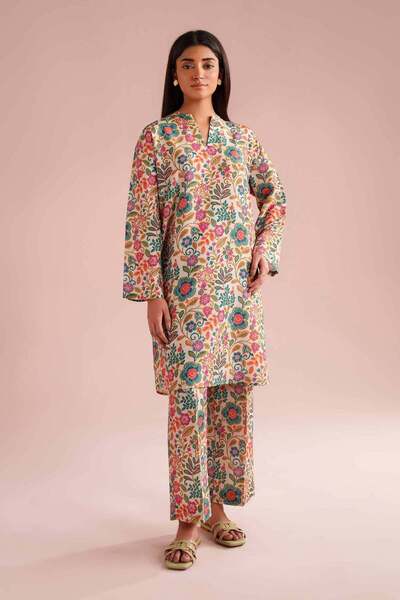 Nishat Linen 2 Piece - Printed Suit - PE 26-16