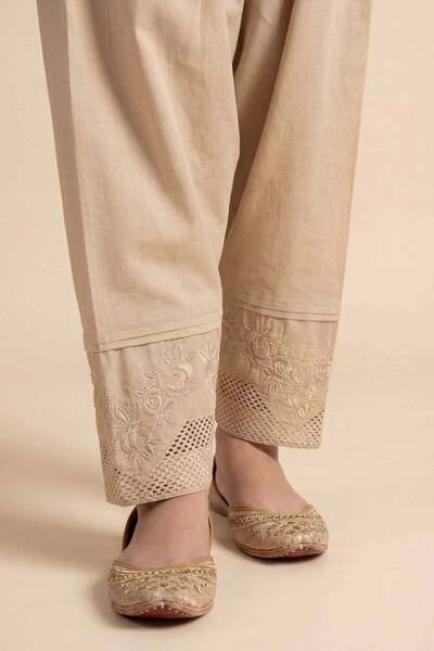 Nishat Linen Embroidered Shalwar - PE 26-665