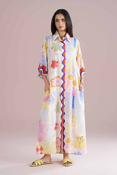 Nishat Linen Printed Dress - AS 26-37