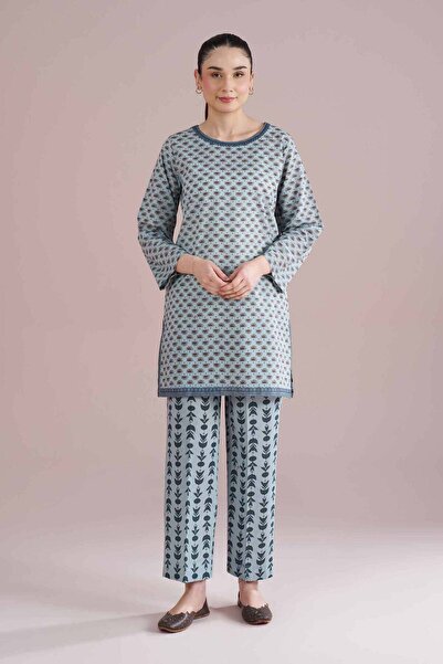 Nishat Linen 2 Piece - Printed Embroidered Suit - PE 26-202