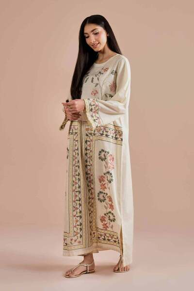 Nishat Linen Embroidered Dress - FE 26-29
