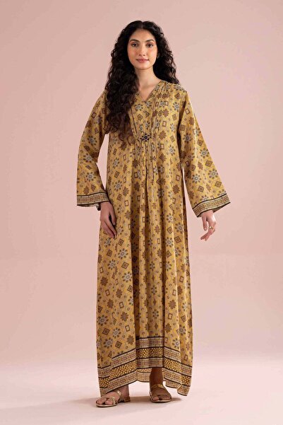 Nishat Linen Printed Dress - FE 26-73
