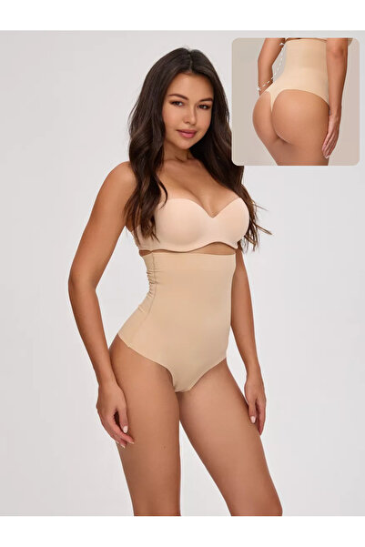 De Bijoura Women's Non-Marking Laser Cut String Waist Corset Belly Tightening...