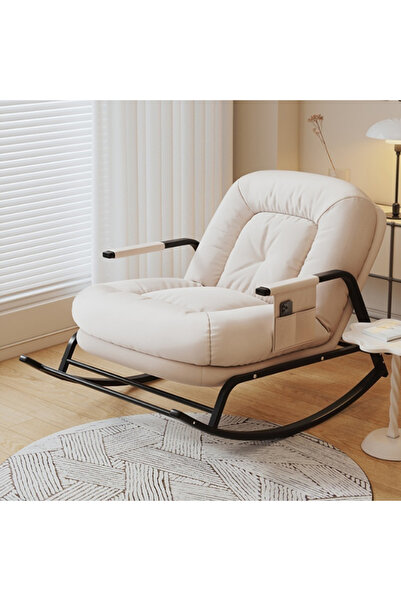 HayaBazaar Lazy rocking chair, home living room balcony, leisure folding loun...