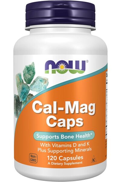 Now Cal-Mag with Zinc Copper Manganese Calcium Magnesium D and K Vitamin D3 K...