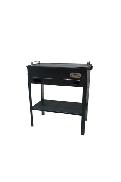 NİGHT CAMPER Mangal Havalandırma Ayarlı Katlanır Ayaklı Mangal ( Köfteci Izga...