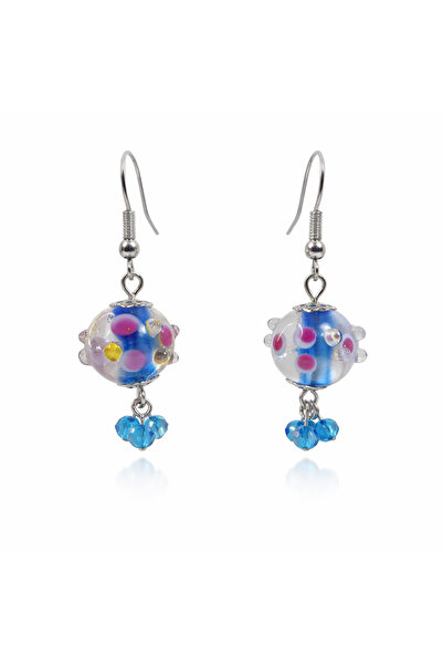 Crystal Atelier Handmade Glass Bead Crystal Stone Dangle Earrings for Women Gift