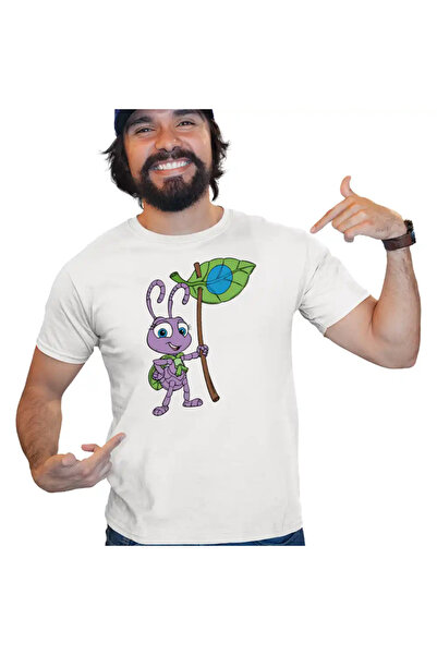 OEM Men's T-Shirt A Bugs Life Adventures on a Blade of Grass Dot
