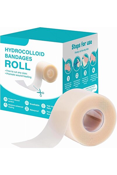 NIGWEDETE Hydrocolloid Roll for Wound Care & Acne Treatment (5cm x 2m)