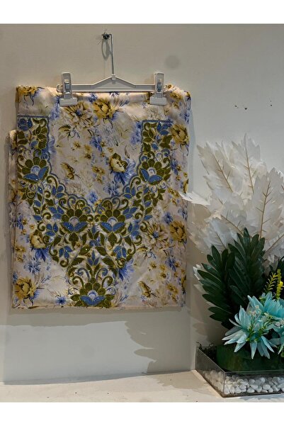 REHAM Emirati-style embroidered fabric with a bodice and sleeves, no stitchin...