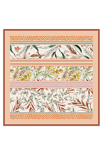 Arancia Eșarfă portocalie 90X90 din mătase twill