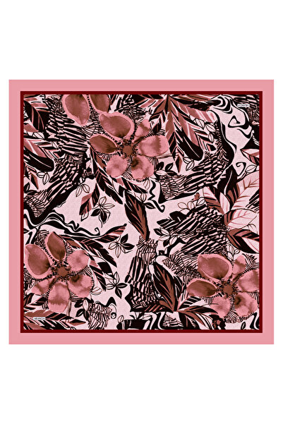 Arancia Eșarfă roz 90X90 din mătase twill