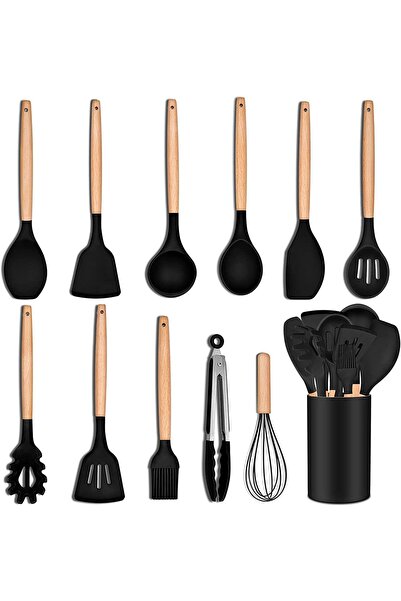 Arabest 12PCS Cooking Kitchen Utensils,P&P CHEF Silicone ,Turner,Ladle,Spoon,...