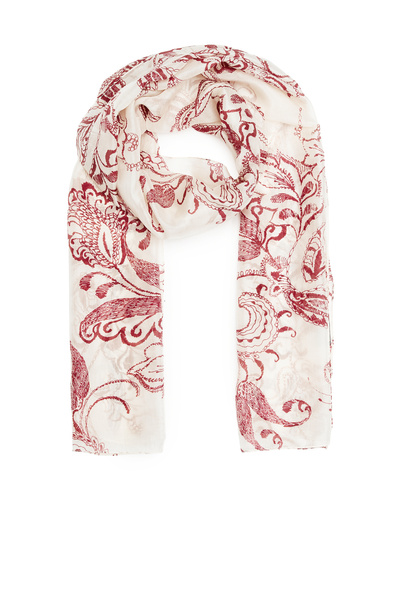 Network Renkli Desenli Kadın İpek Şal