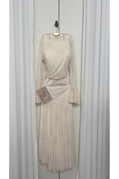 CONTENU Soft chiffon dress with sequins