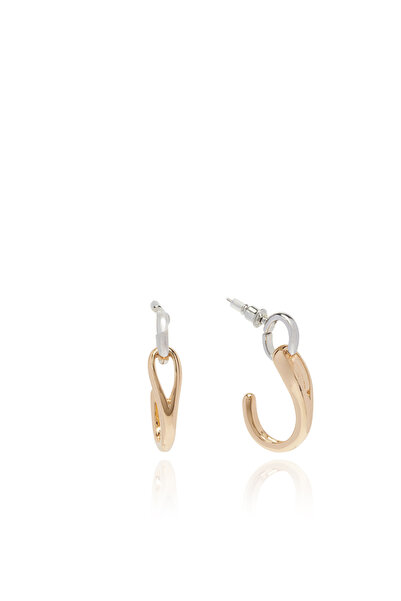 Network Silver Gold Kadın Mix Küpe