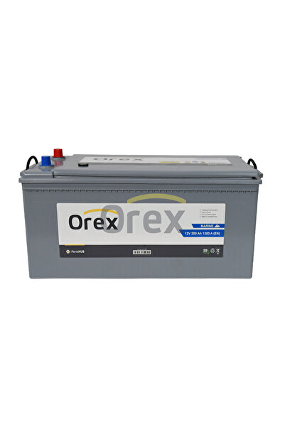 Orex Akü 200 Ah 1200A C (274 X 516 X 238) Marın Tam Kapalı