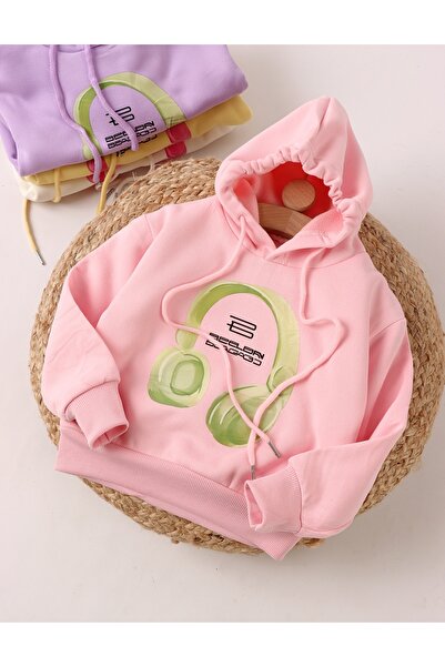 MiniKids Hanorac roz fetite casti verzi