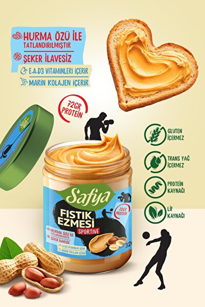 SAFYA Fıstık Ezmesi Tanışma Paketi 320 gr x 3 Adet