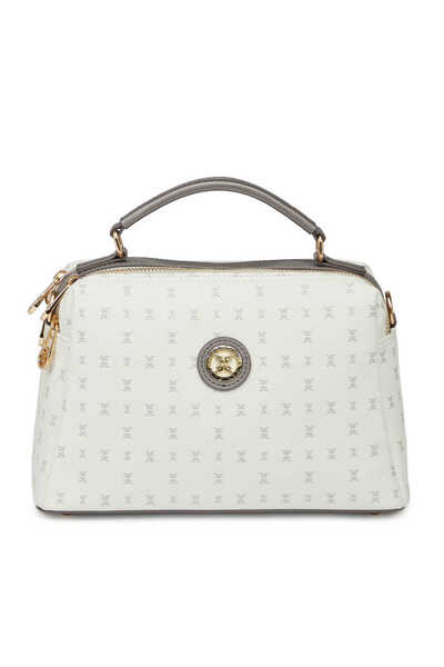 Tergan Beyaz Print Kadın El Çantası - S26Y1PR09182-U1A