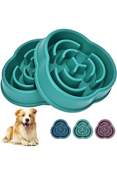 Arabest 2-Pack Slow Feeder Dog Bowls for Small/Medium Dogs - Non-Slip Puzzle ...