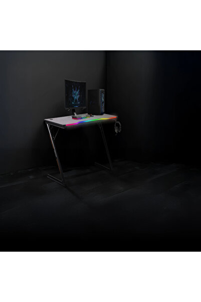 porodo طاولة ألعاب كمبيوتر احترافية مزودة بلوحة ماوس كبيرة، وإطار معدني، وطلا...